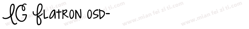LG Flatron osd字体转换